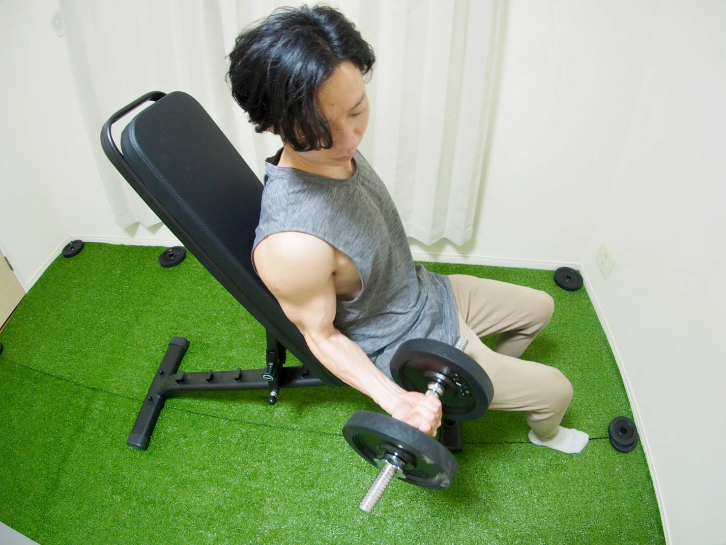 前向きな食事・習慣指導でのトレーニング風景
